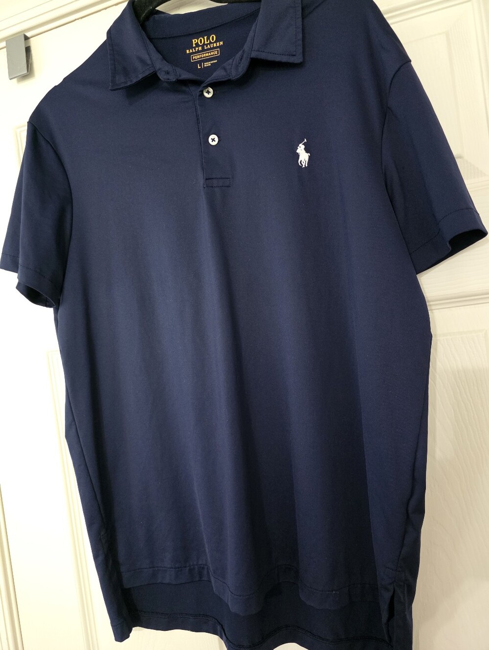 Polo Ralph Lauren Performance Blue Short Sleeve Polo Golf Shirt Size L